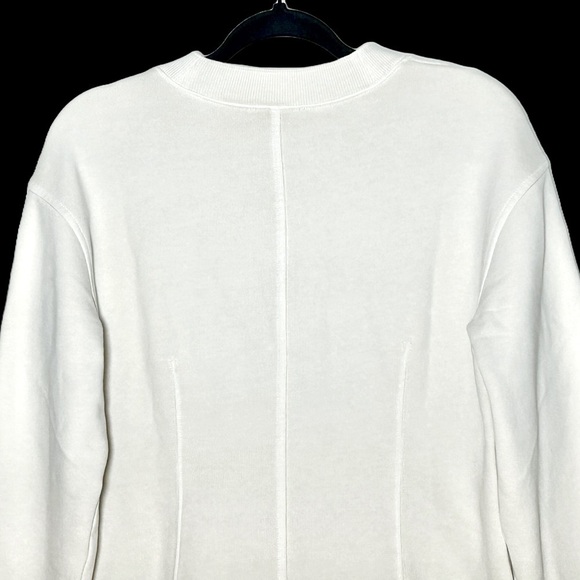 NWT Madewell Darted Button Front Cardigan Sweatshirt in Parchment, Size Small - Picture 9 of 14